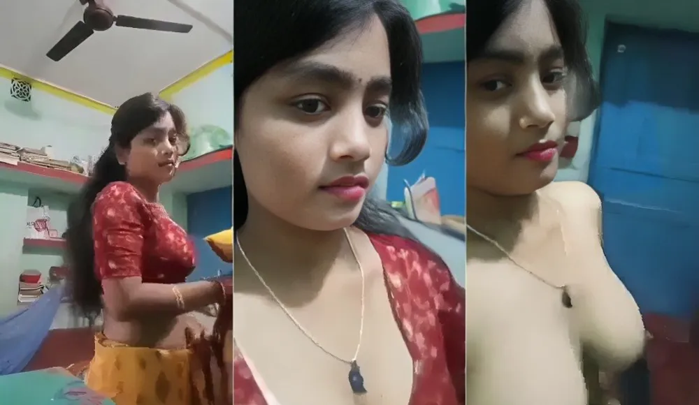 Beautiful Girl Stripping Sari
