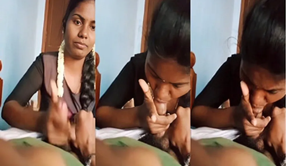 Cute Indian Girl Eating Lover Cum