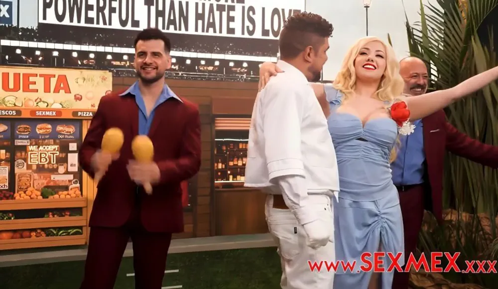 [SexMex] Paola Rubiel - Leslie Gaga In The Super Blow Halftime Show