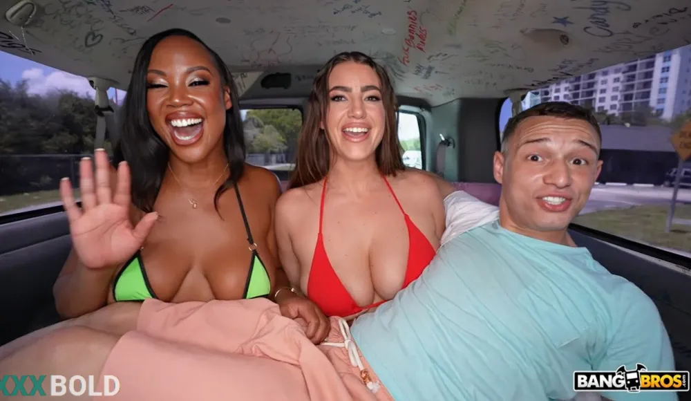 [BangBros] Koda Monroe, August Skye - Two Big Oiled Asses Get Fucked By Johnny